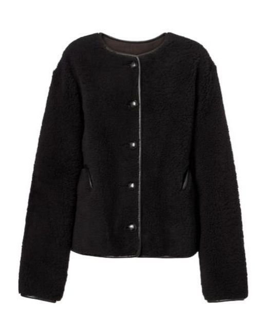 Blazé Milano Black Reversible Shearling Jacket