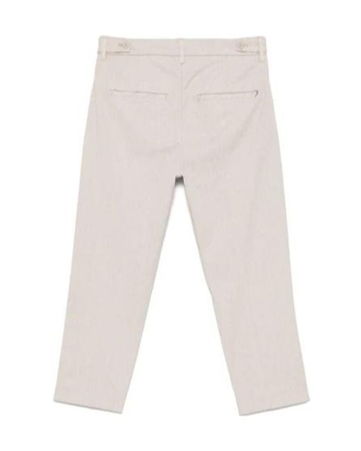 Dondup White Belt Loop Casual Pants