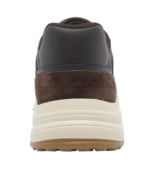 Hogan Black Hyperlight Suede-Panel Sneakers for men