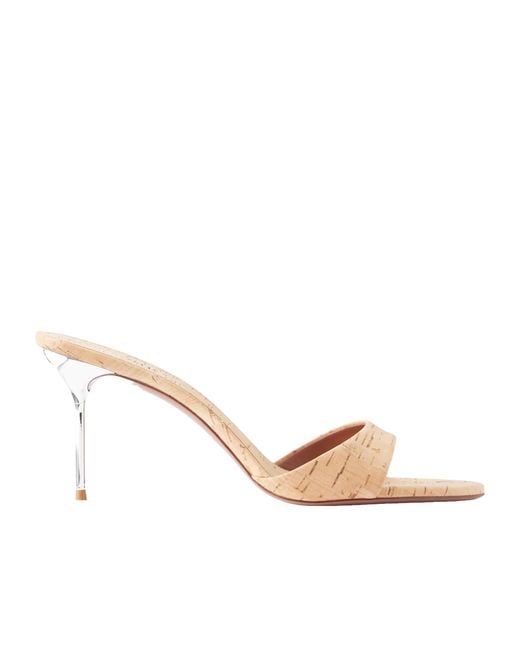 Paris Texas Natural Lidia 70 Cork Mules