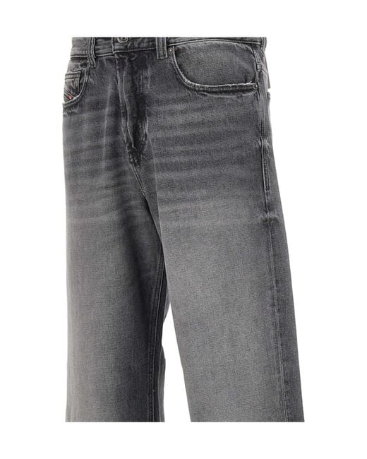 DIESEL Gray Denim Jeans for men