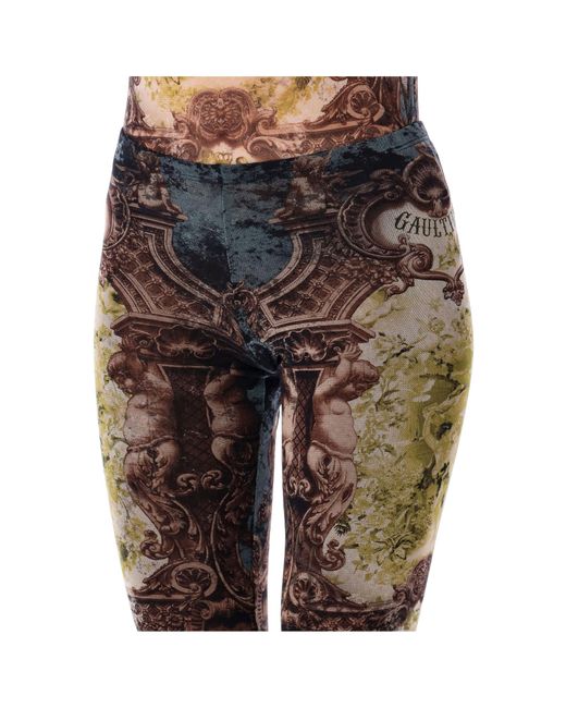 Jean Paul Gaultier Black Medallion Mesh Pant