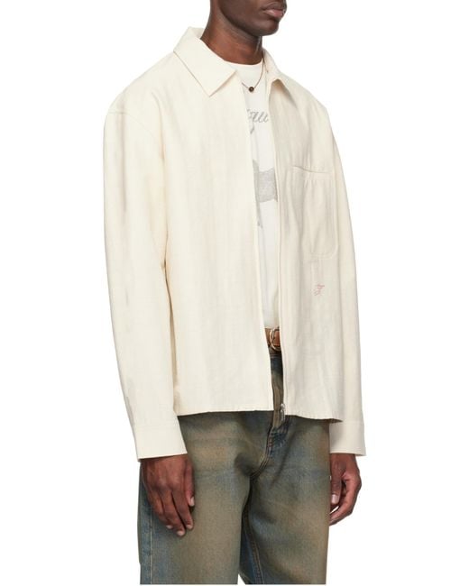 Jacquemus White The Mecano Long-Sleeved Shirt for men