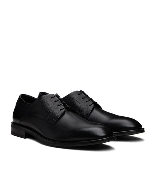 Boss Black Lace-Up Derby Shoes for men
