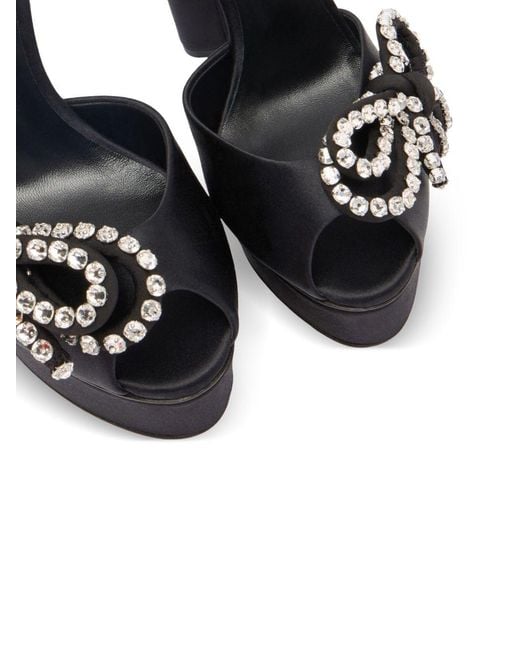 Casadei Black 140Mm Judith Sandals