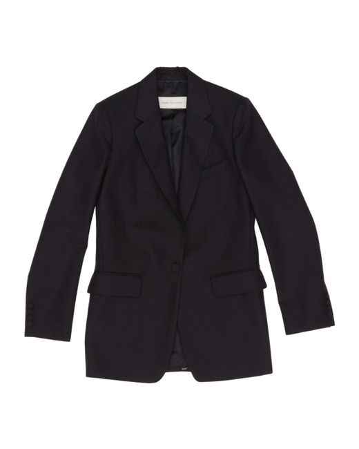 Dries Van Noten Blue Loose Fit Blazer