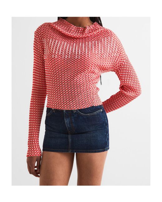 Jean Paul Gaultier Red Long Sleeve T-Shirt