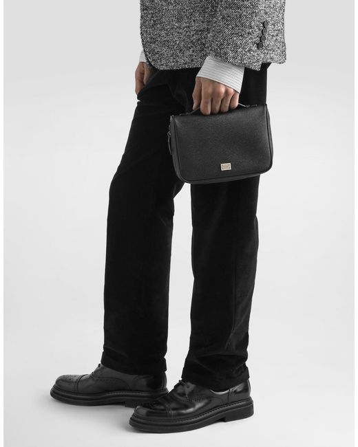 Dolce & Gabbana Black Sicily Clutch Bag for men
