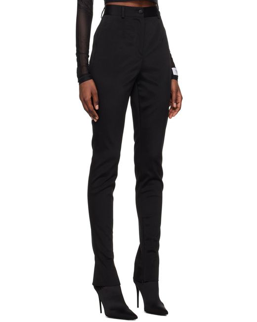 Dolce & Gabbana Black Kim High Waist Cady Pants