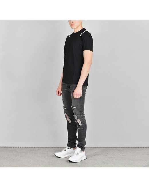Neil Barrett Black Logo Details T-Shirt for men