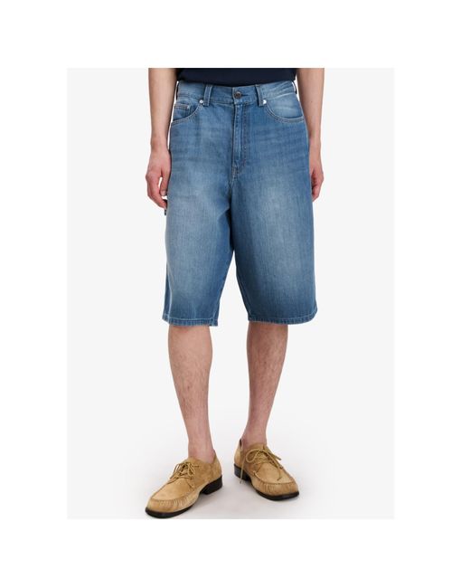 A.P.C. Blue Westland Denim Shorts for men
