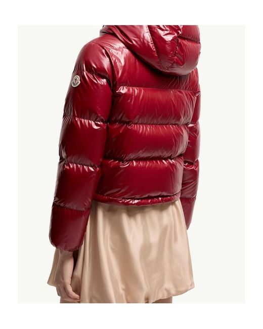 Moncler Red Niveole Short Down Jacket