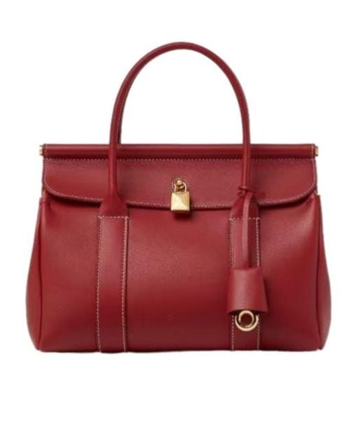 Loro Piana Red Loom Bag L25 Handbag