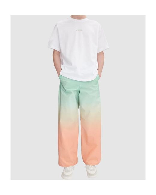 A.P.C. Green Asics Gradient Track Pants for men