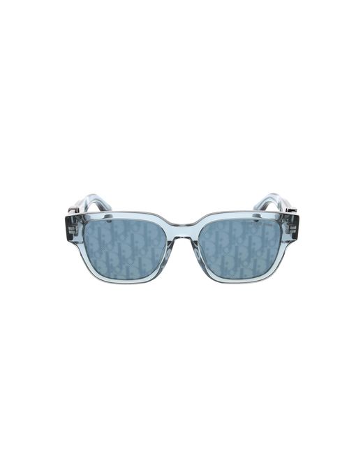 Dior Blue Dioroblique S1I Square Frame Sunglasses