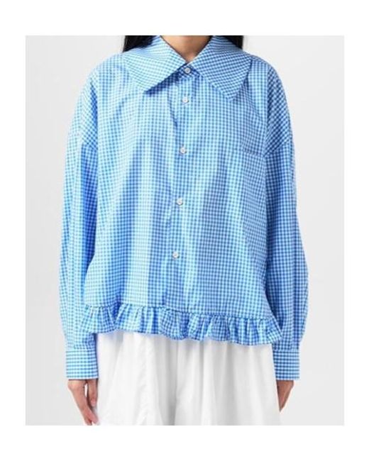 Comme des Garçons Blue Plaid Shirt