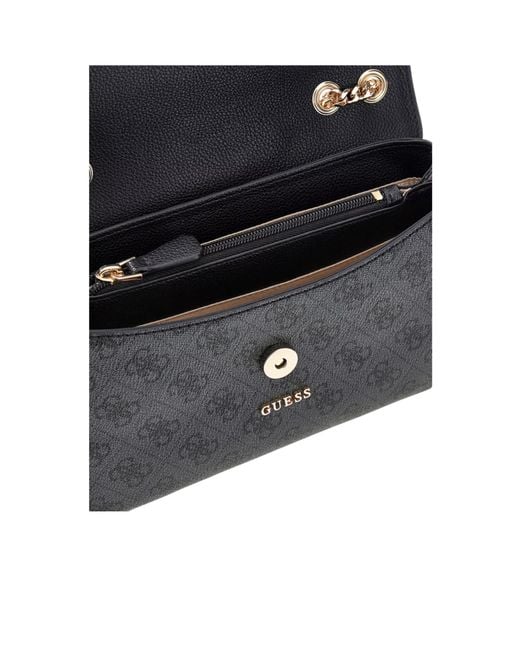Guess Black Lindsey Crossbody Bag