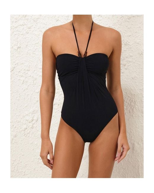 Zimmermann Black Wylie Swimsuit