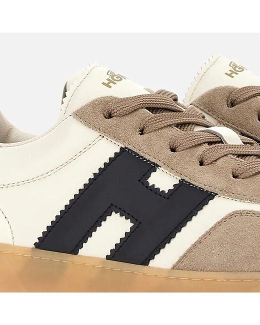 Hogan Multicolor Low-Top Sneakers With Suede And Smooth Texture for men