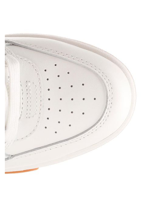 Off-White c/o Virgil Abloh White Logo Detailed Lace-Up Sneakers