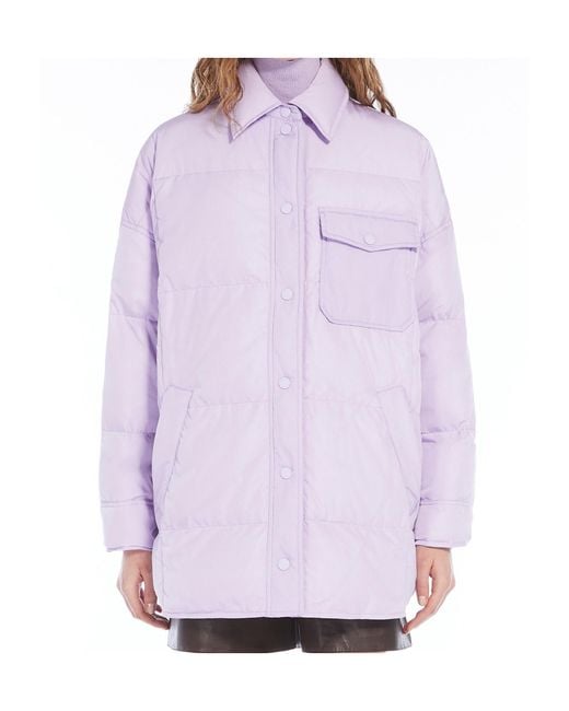 Weekend by Maxmara Purple Long-Sleeved Down Jacket
