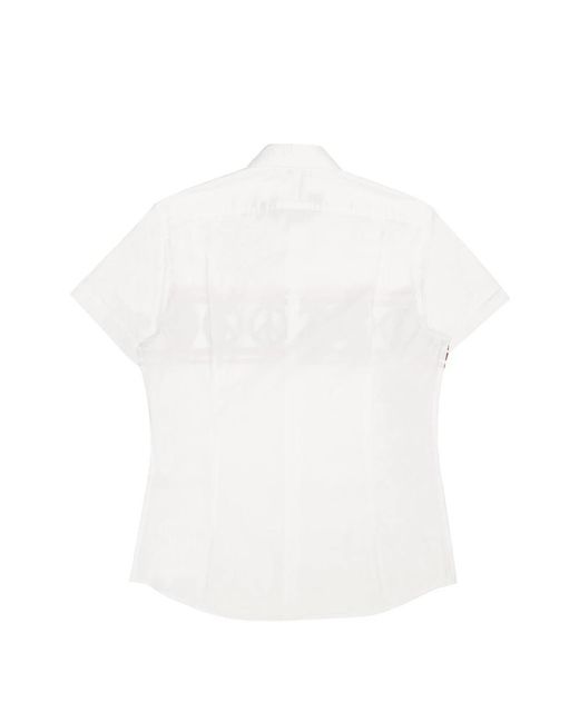 Moschino White A Short Sleeved Shirt