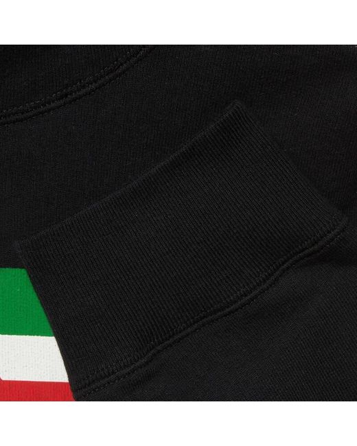 Gucci Green Stripe-Print Hoodie for men