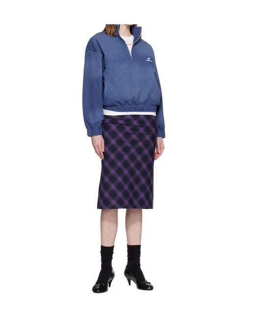 ShuShu/Tong Blue Long-Sleeved Sweatshirt