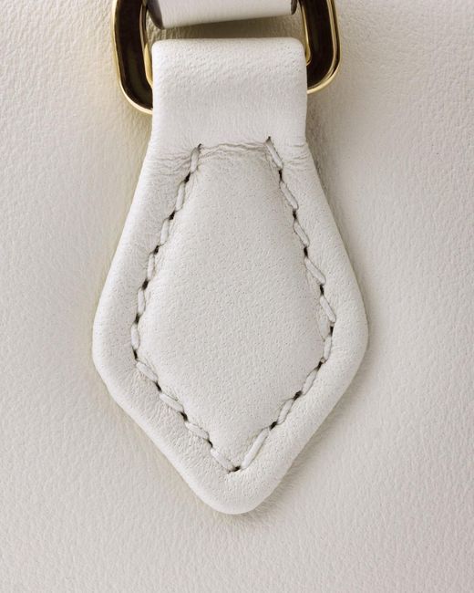 Prada Natural Medium Leather Top-Handle Bag