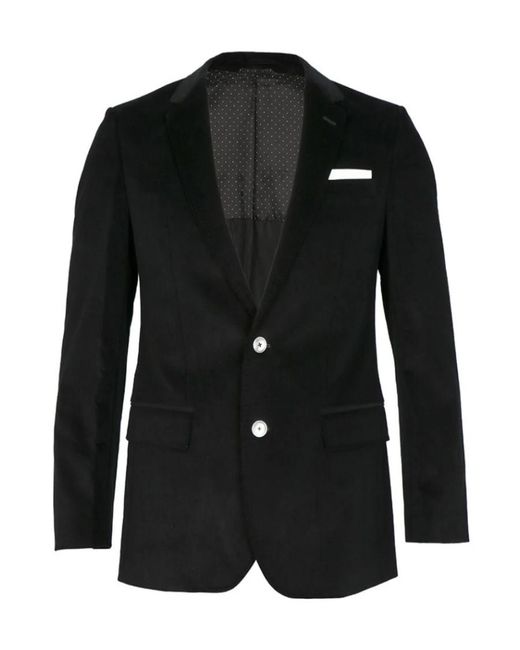 Boss Black Single-Breasted Suit Jacket for men
