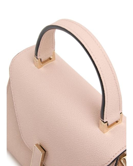 Valextra Pink Flap Shoulder Bag
