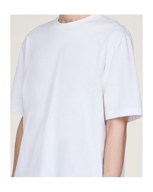 Y-3 White Short Sleeved T-Shirt for men