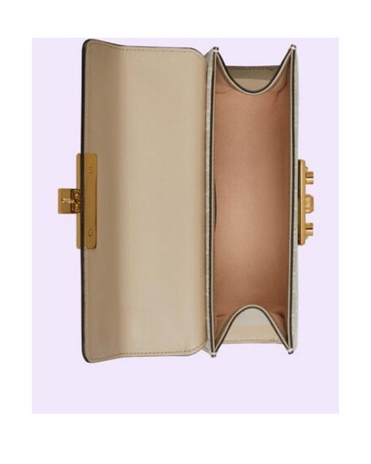 Gucci Natural Padlock Mini Shoulder Bag