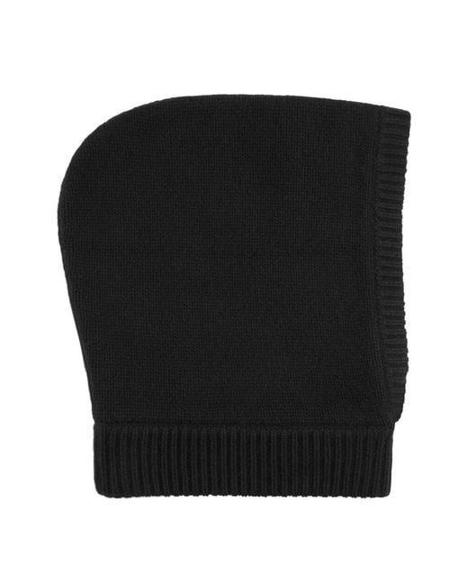 Bogner Black Wool Cashmere Blend Hood With Appliqué