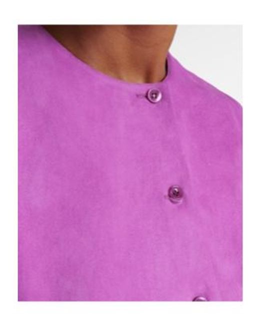 Stouls Purple Leather Top