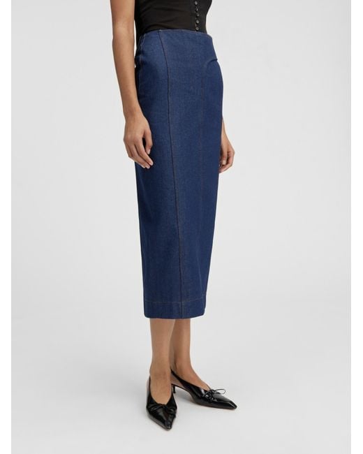 Jacquemus Blue La Jupe De-Nimes Obra Denim Midi Skirt