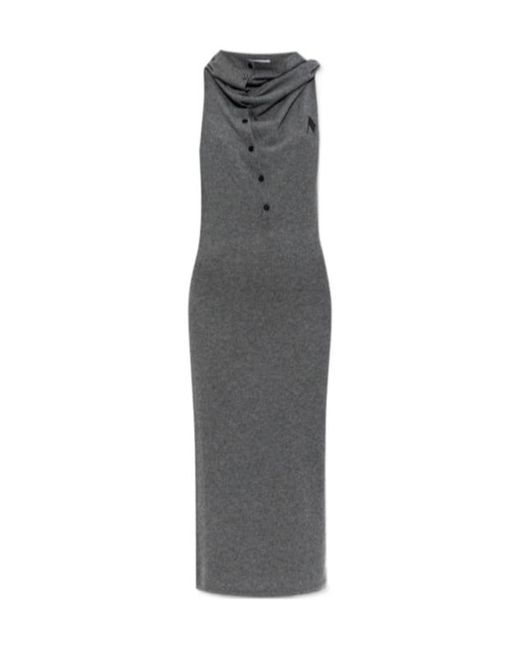 The Attico Gray The Midi Dress