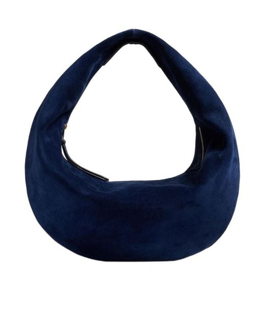 Khaite Blue Zip Shoulder Bag