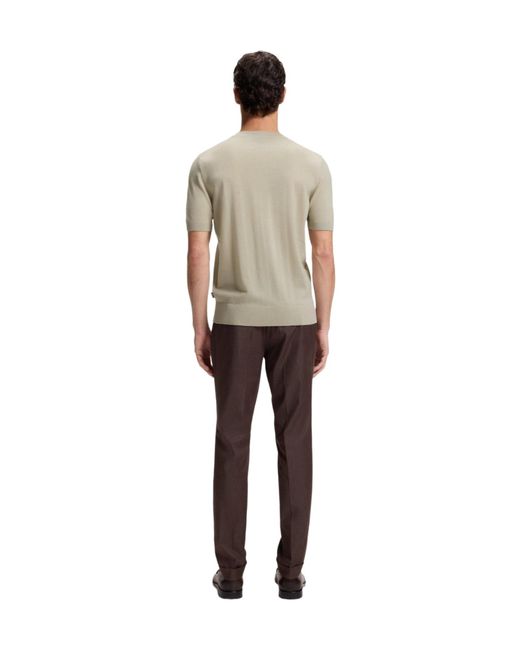 Boss White Minimalist Knit Top for men
