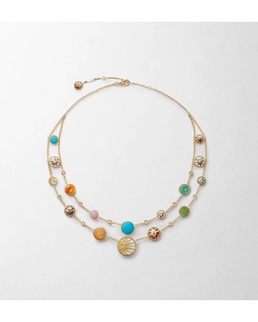 Dior Metallic Rose Céleste Necklace