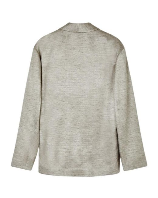 Giorgio Armani Gray Double-Breasted Jacket