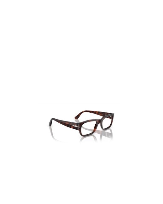 Persol Black Logo Flat Mirror for men