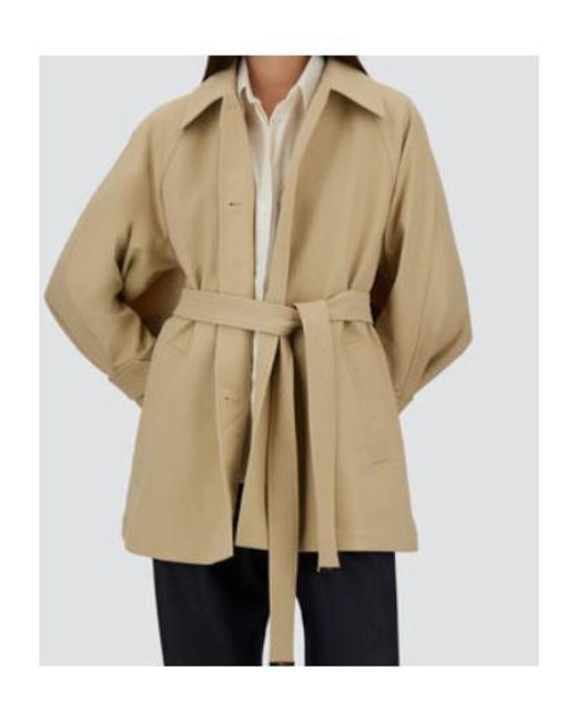 Herno Natural Belted Cape-Back Jacket