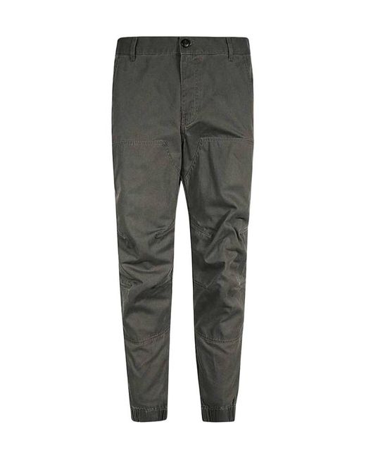 Dondup Gray Belt Loop Casual Pants for men