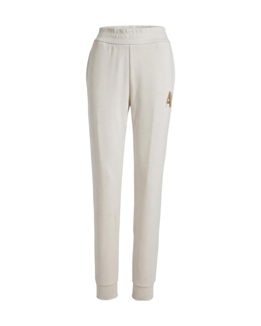 ARMANI EXCHANGE Gray Elastic Waist Casual Pants