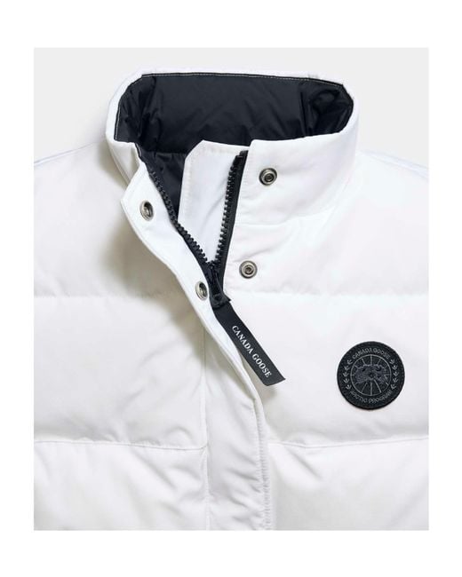 Canada Goose White Logo Patch Sleeveless Vest