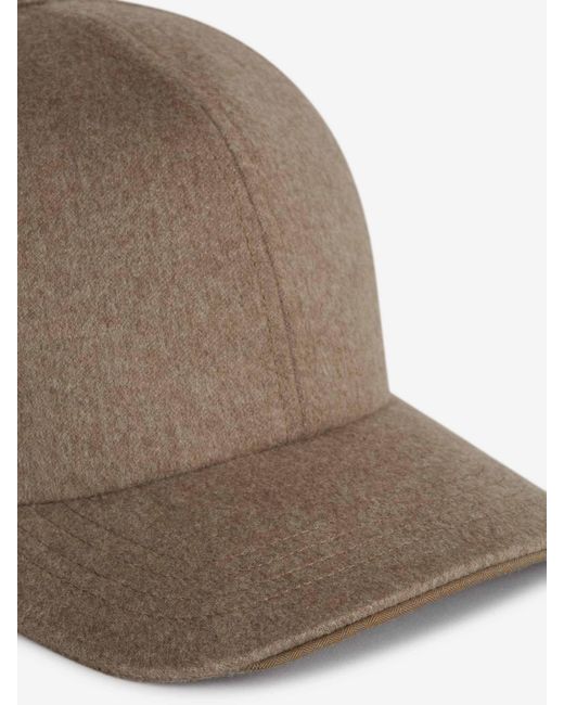 Sease Brown Cashmere Cap for men