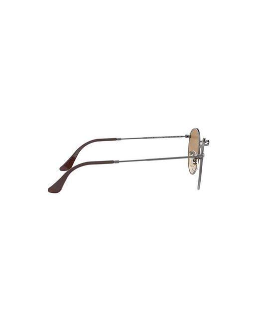 Ray-Ban Metallic Round Flat Lenses Sunglasses for men