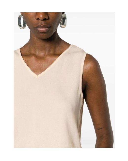 Fabiana Filippi Natural V-Neck Vest