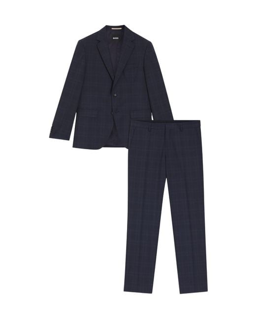 Boss Blue Boss Two-Piece Regular Fit Suit for men